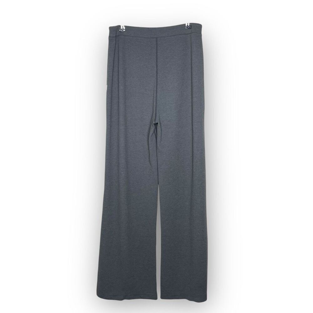 Vuori Bayview Thermal Wide Leg Pants Waffle Knit Gray Women’s Size XL - Picture 2 of 9
